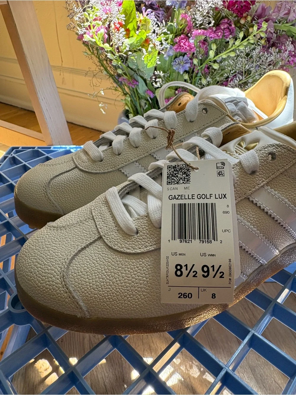 unisex adidas gazelle lux spikeless golf shoes